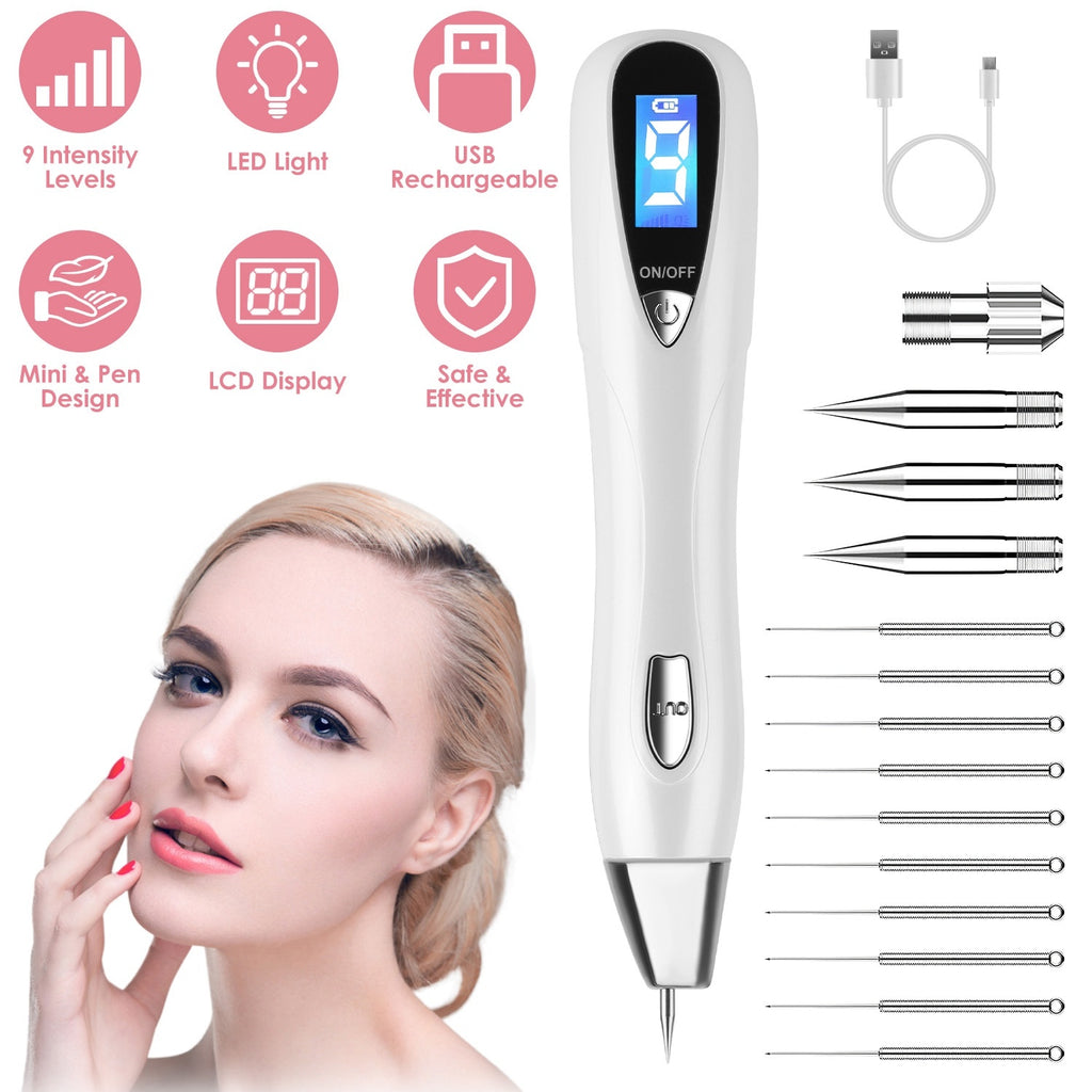 Skin Tag Remover Pen - Electric Spot Mole Wart Removal Tool with 9 Levels