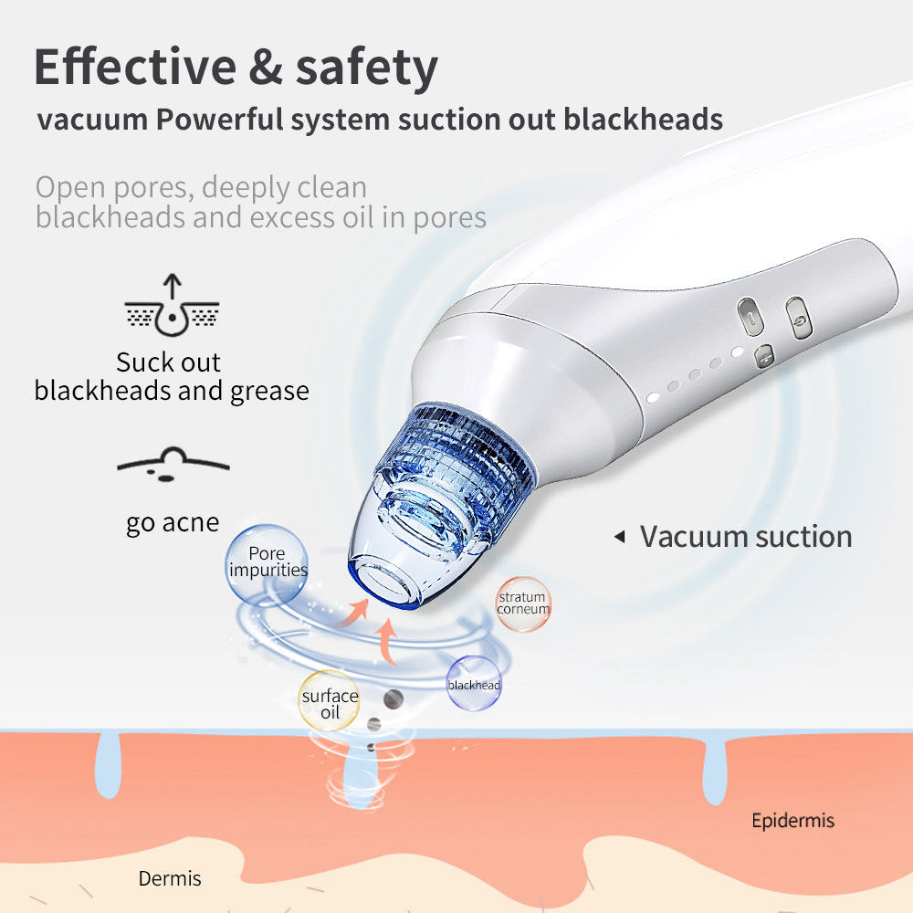 Electric Blackhead Remover Vacuum - Pore Cleaner Suction Tool