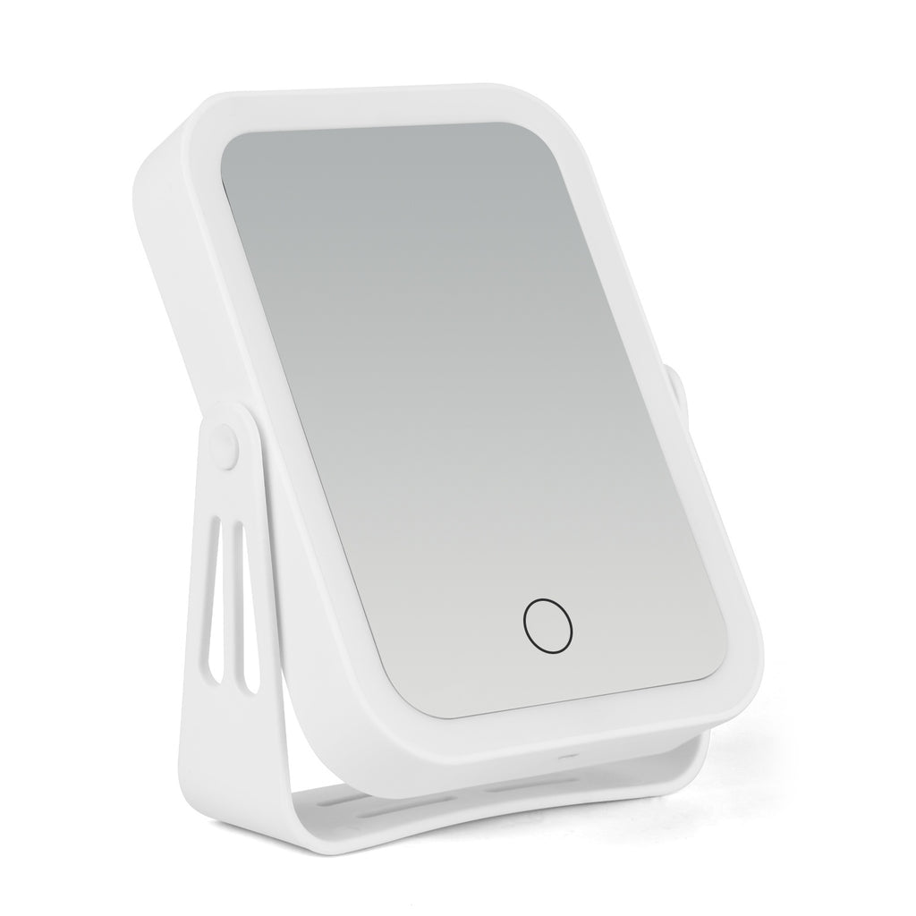 Luxora 10× Magnifying Lighted Makeup Mirror – Double-Sided Travel Mirror with 3 Light Modes & USB Rechargeable Design