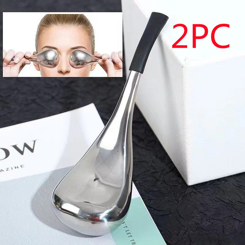 Stainless Steel Ice Roller Ball - Cooling Face Massage Tool for De-Puffing