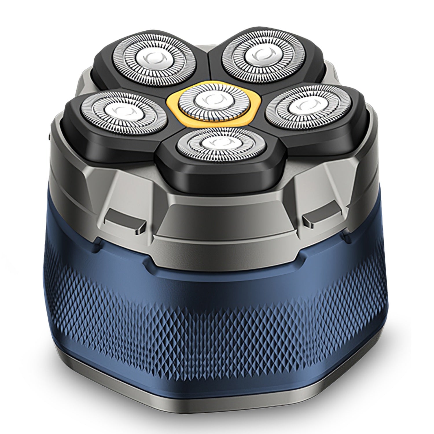 1Pc  Cordless Electric Head Shaver For Men 6D Magnetic Floating Head IPX6 Waterproof Wet Dry Shaving Electric Razor Type-C Rechargeable Trimmer With LED Digital Display For Bald Man