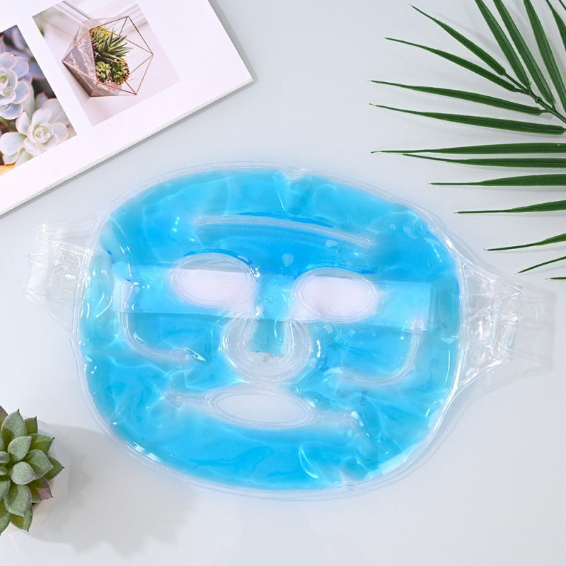 Luxora Reusable Ice Face Mask - Full Face & Eye Cooling Gel Pack for Skincare