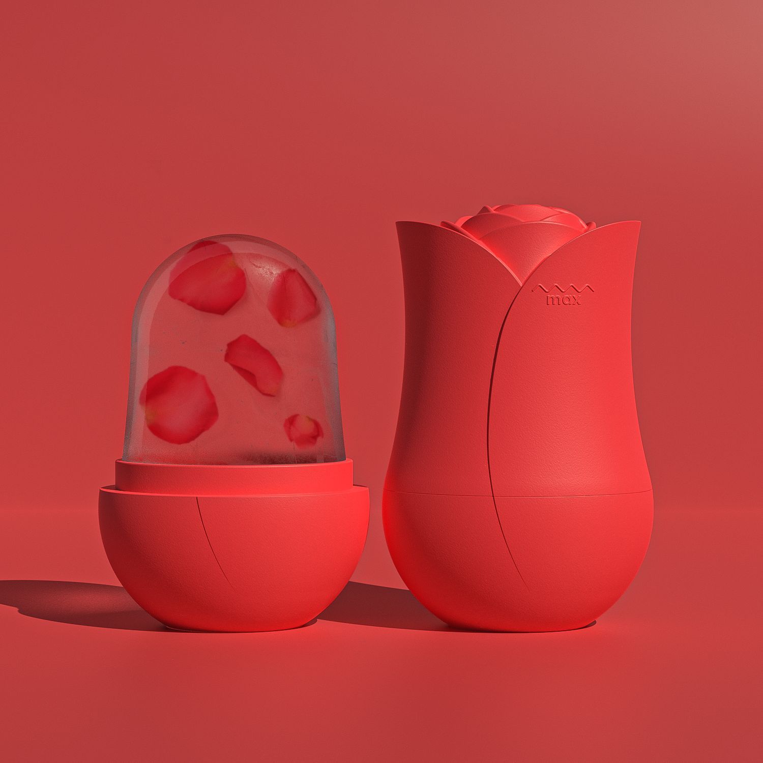 Luxora Ice Roller Face Massager - Cooling Facial Ice Cube Tray for Skincare