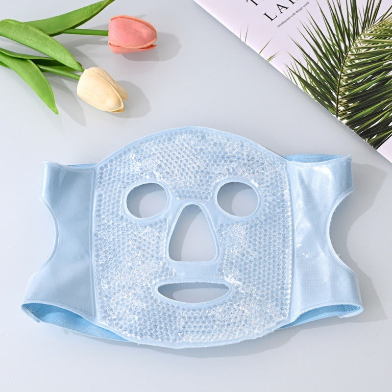 Luxora Reusable Ice Face Mask - Full Face & Eye Cooling Gel Pack for Skincare