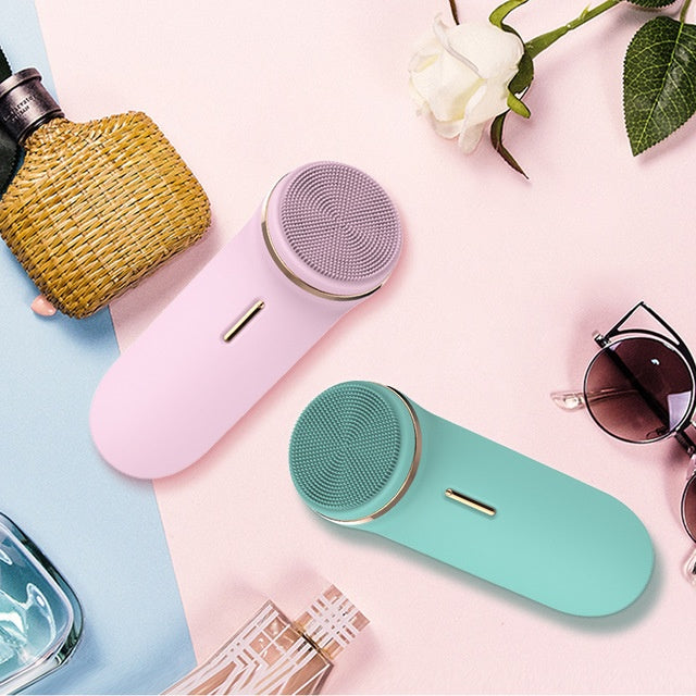 Luxora Silicone Electric Face Cleaner - Rechargeable Facial Cleansing Brush