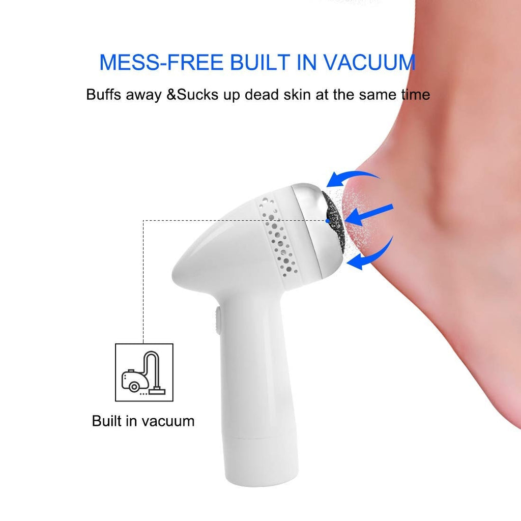 Electric Foot Callus Remover with Vacuum - Mess-Free Pedicure Tool