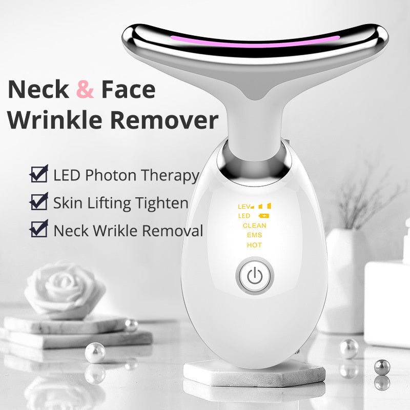 EMS Neck Massager - Electric Microcurrent Neck Tightening & Wrinkle Remover