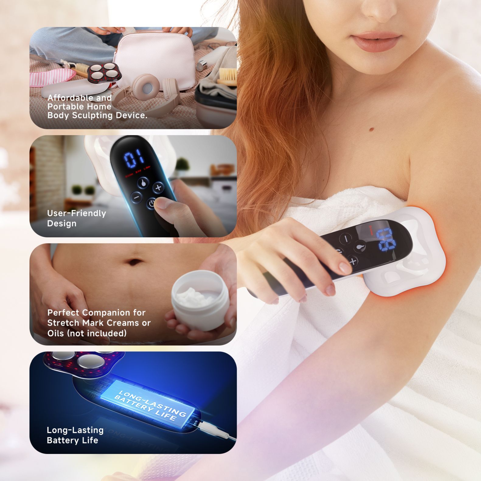 EMS Body Slimming Massager - Electric Fat Burning & Muscle Toning Device