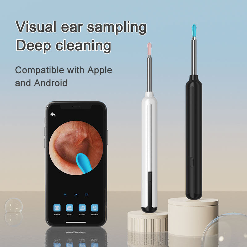 Ear Wax Removal Tool with HD Camera - WiFi Ear Cleaner with 6 Scoops