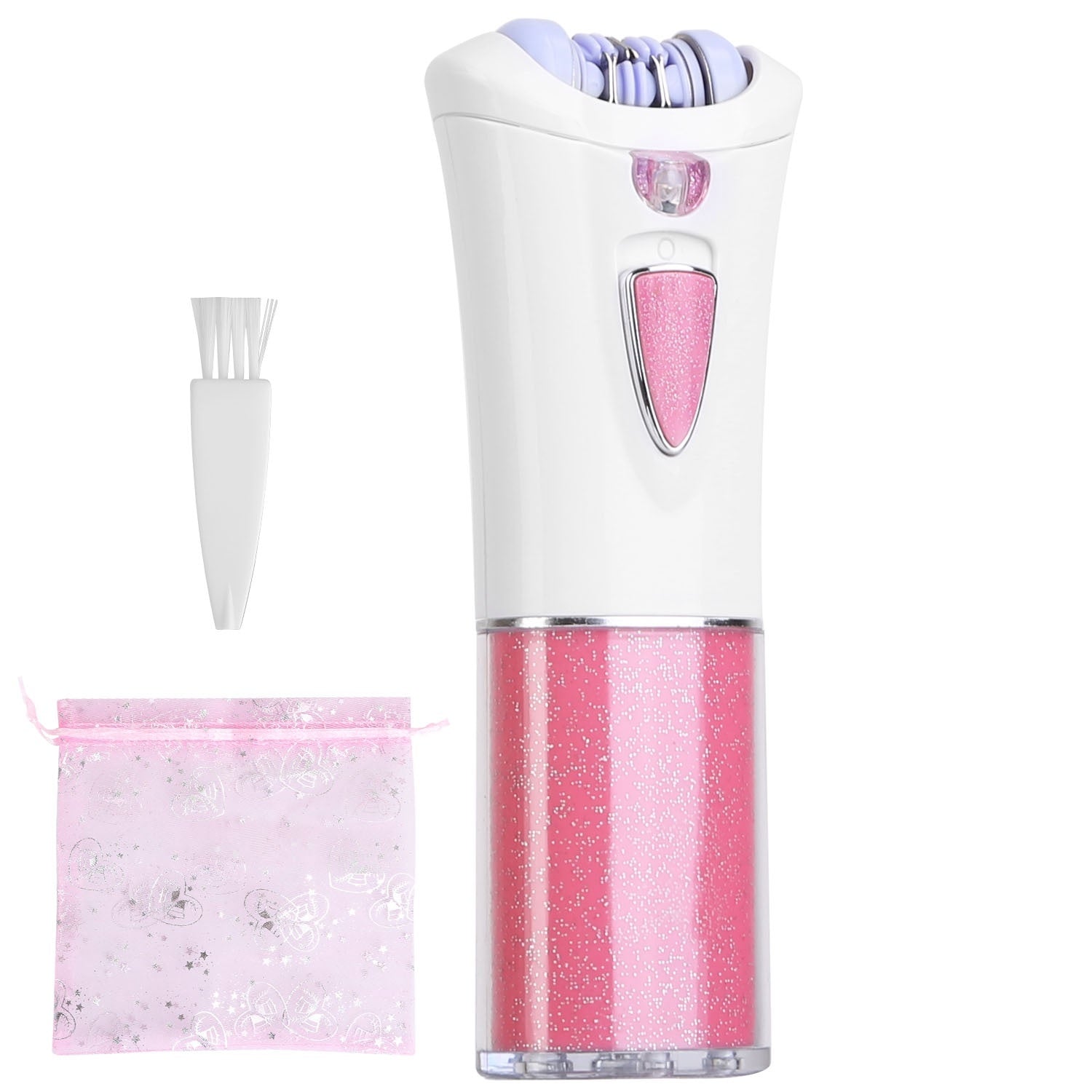 Women's Electric Epilator - Cordless Hair Remover with LED Light for Face & Body