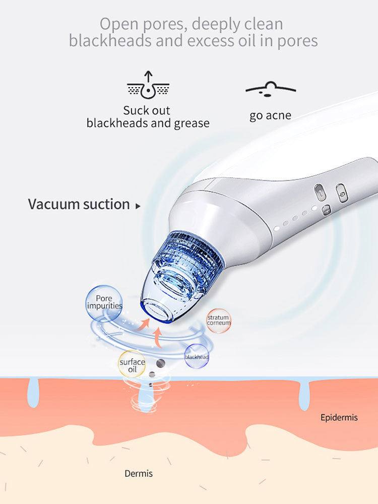 Electric Blackhead Remover Vacuum - Pore Cleaner Suction Tool