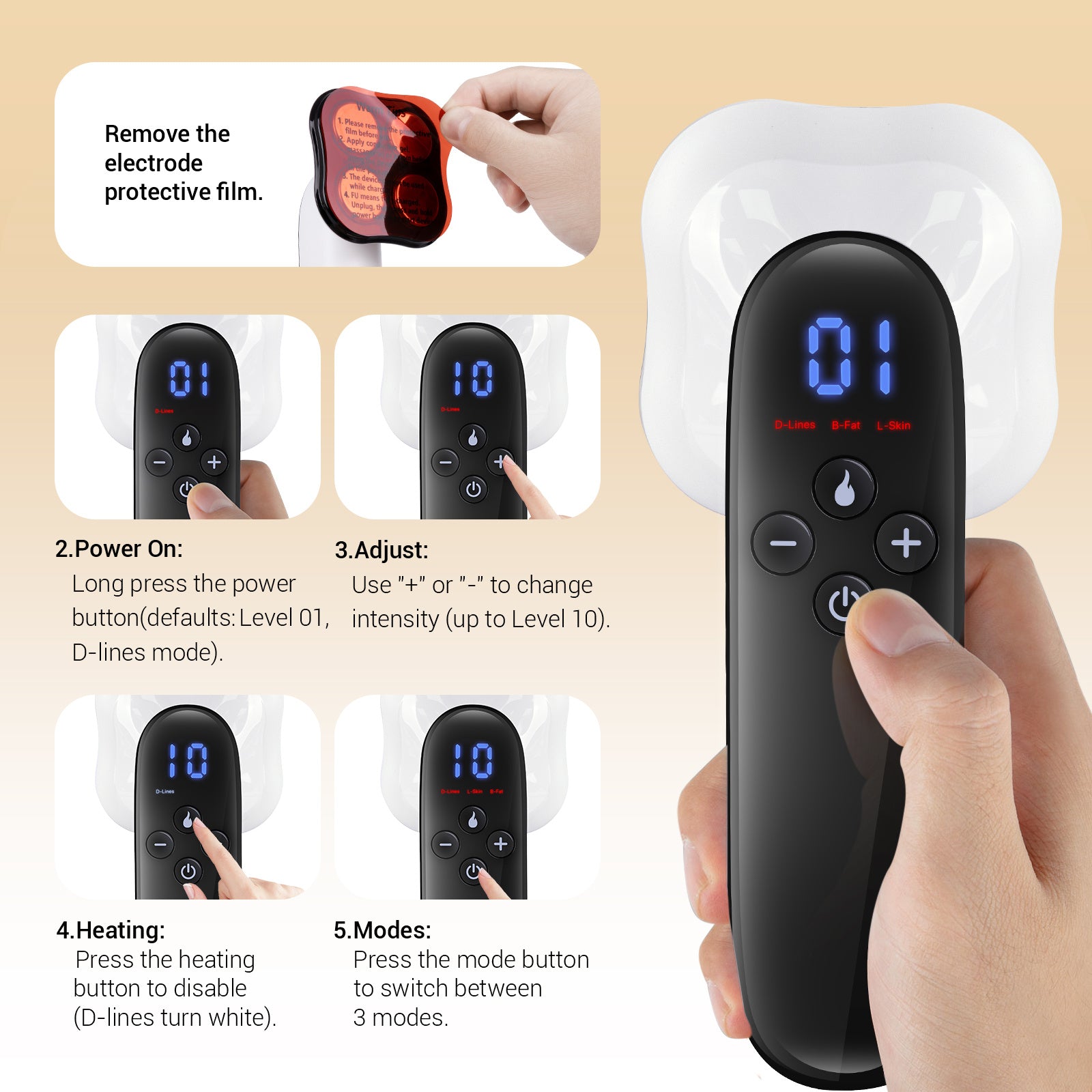EMS Body Slimming Massager - Electric Fat Burning & Muscle Toning Device
