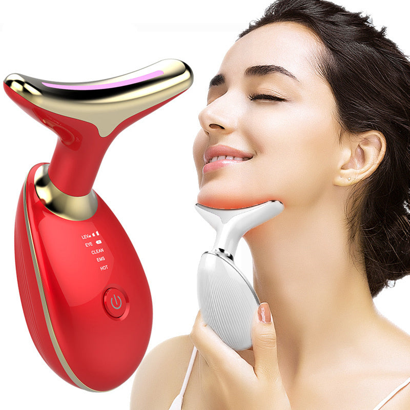 EMS Neck Massager - Electric Microcurrent Neck Tightening & Wrinkle Remover